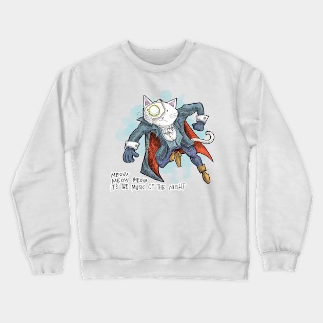 Cat-Tom of the Opera Crewneck Sweatshirt by johnnybuzt